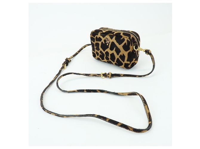 Prada Camera Printed Calf Hair Small - vista 3