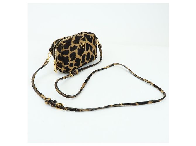 Prada Camera Printed Calf Hair Small - vista 4