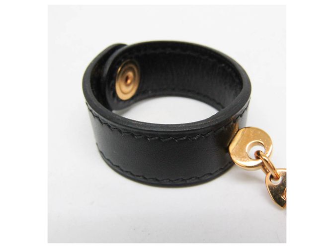 Hermès Hermes Vintage Handschuhhalter aus Leder mit Metall - Ansicht 3