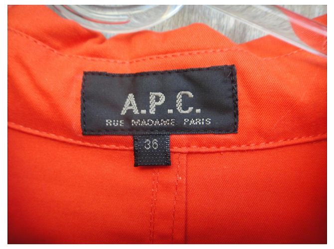 Apc Gabardina A.P.C. de algodón naranja - vista 4