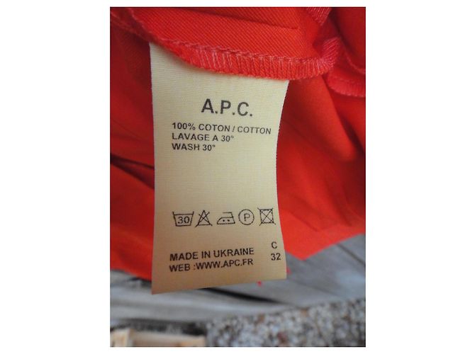 Apc Gabardina A.P.C. de algodón naranja - vista 5