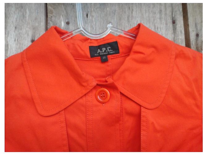 Apc Gabardina A.P.C. de algodón naranja - vista 8