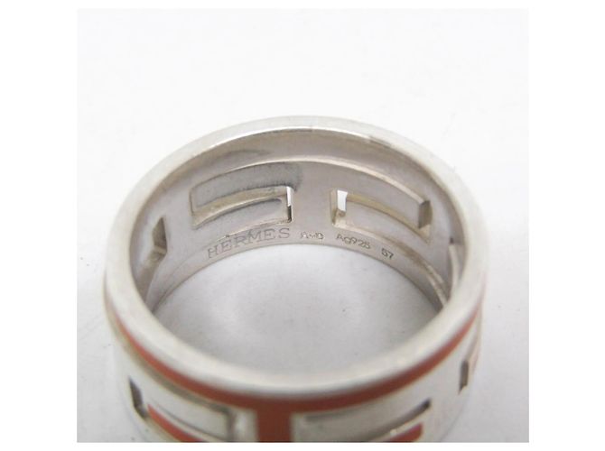 Hermès Anello Hermes Move H Silver - vista 6