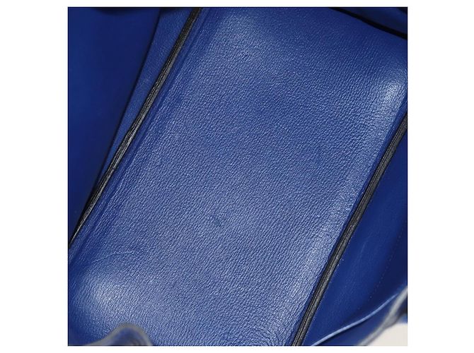 Hermès Hermes Birkin Blue Clemence con Palladium Hardware 35 - vista 5