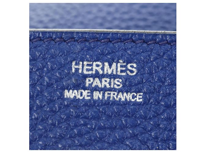 Hermès Hermes Birkin Blue Clemence con Palladium Hardware 35 - vista 6