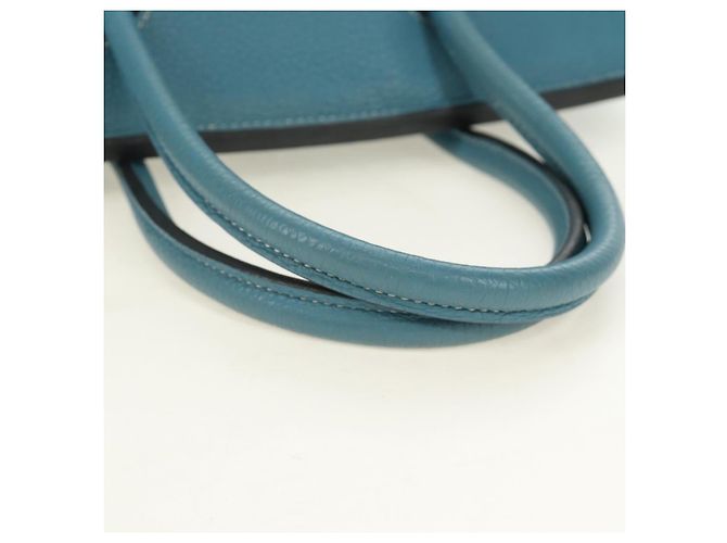 Hermès Hermes Birkin Blue Clemence con Palladium Hardware 35 - vista 7
