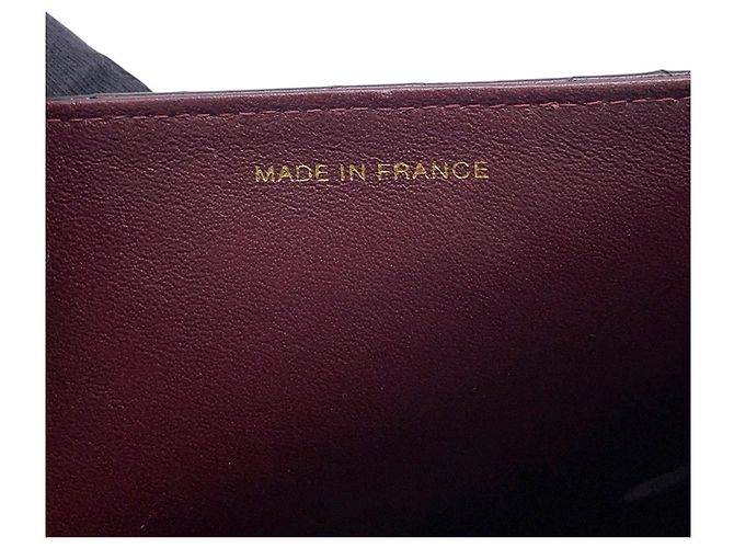 Borsa a tracolla con catena Chanel in pelle d'agnello nera - vista 14