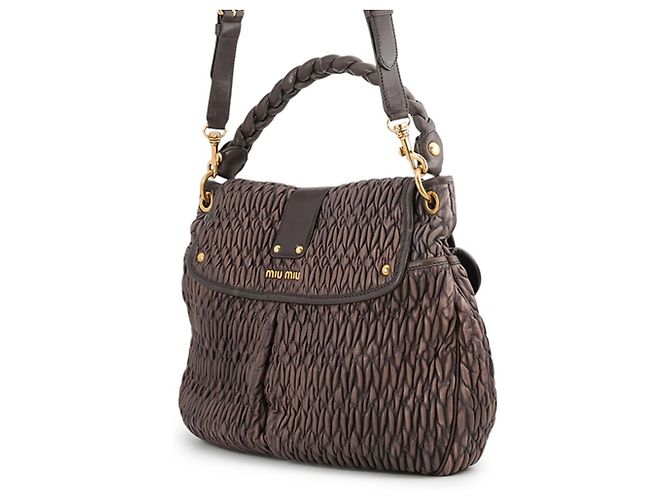 Borsa hobo in pelle Matelassé Miu Miu - vista 2