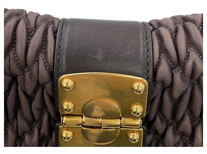 Borsa hobo in pelle Matelassé Miu Miu - vista 5