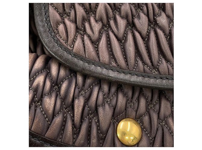 Borsa hobo in pelle Matelassé Miu Miu - vista 6