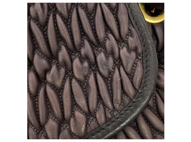 Borsa hobo in pelle Matelassé Miu Miu - vista 7