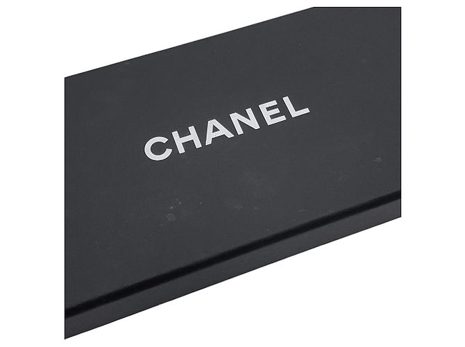 Foulard bandeau in seta Chanel bianco e nero camelia - vista 7