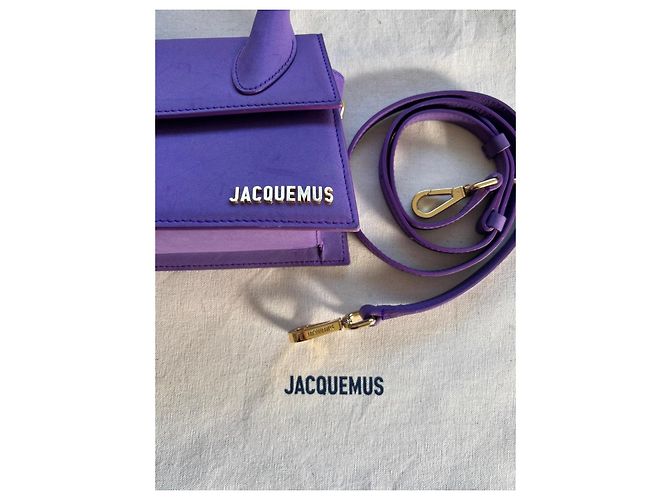 Jacquemus Borsa Le Chiquito Media Pelle Viola - vista 2