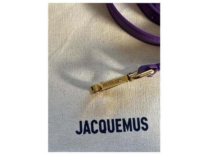Jacquemus Borsa Le Chiquito Media Pelle Viola - vista 5