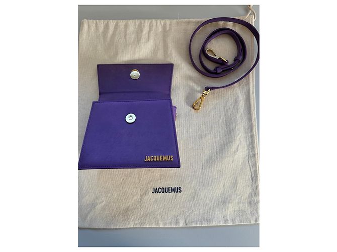 Jacquemus Borsa Le Chiquito Media Pelle Viola - vista 6