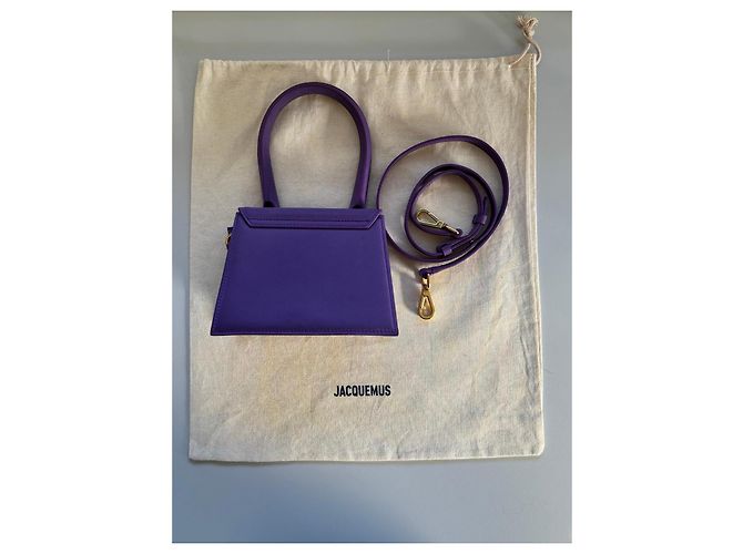 Jacquemus Borsa Le Chiquito Media Pelle Viola - vista 7