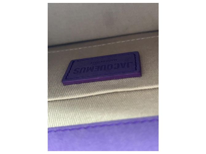 Jacquemus Borsa Le Chiquito Media Pelle Viola - vista 9