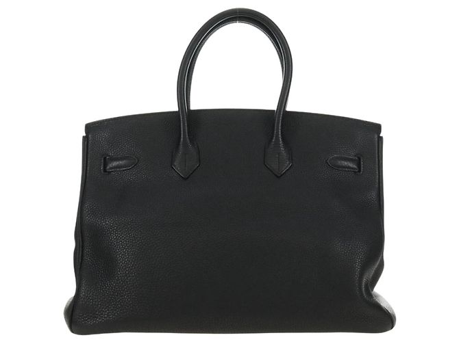 Hermès Hermes Birkin Black Clemence with Palladium Hardware 35 - vista 2
