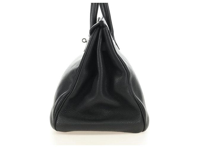 Hermès Hermes Birkin Black Clemence with Palladium Hardware 35 - vista 3