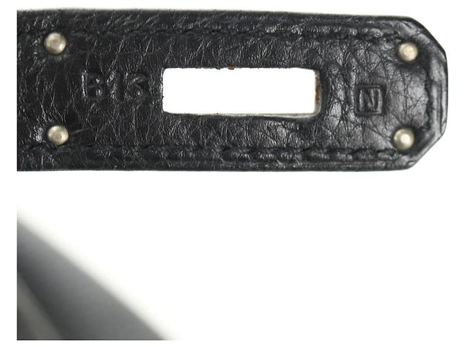 Hermès Hermes Birkin Black Clemence with Palladium Hardware 35 - vista 7