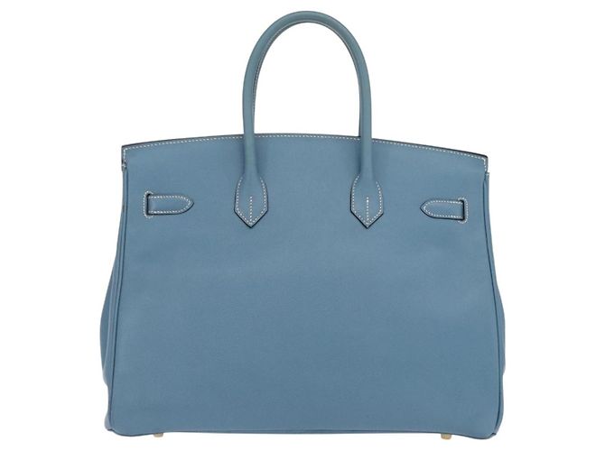 Hermès Hermes Birkin Blue Epsom con Gold Hardware 35 - vista 2