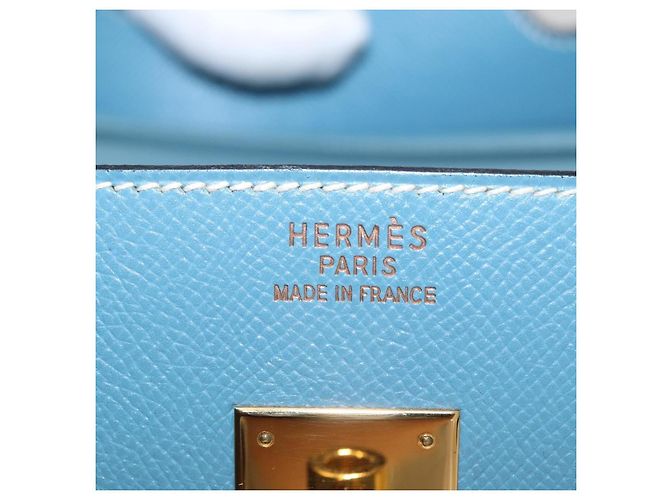 Hermès Hermes Birkin Blue Epsom con Gold Hardware 35 - vista 6