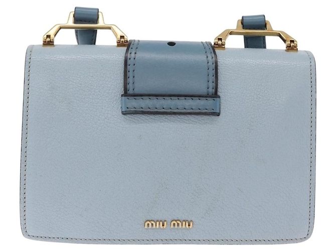 Miu Miu Madras Crystal Buckle Leather Small - vista 2