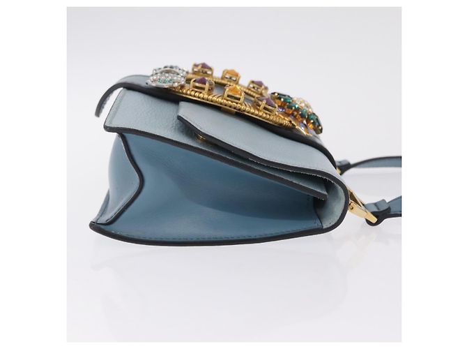 Miu Miu Madras Crystal Buckle Leather Small - vista 3