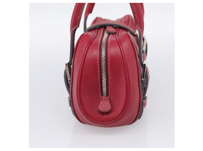 Borsa a mano Loewe Senda in pelle rossa - vista 3
