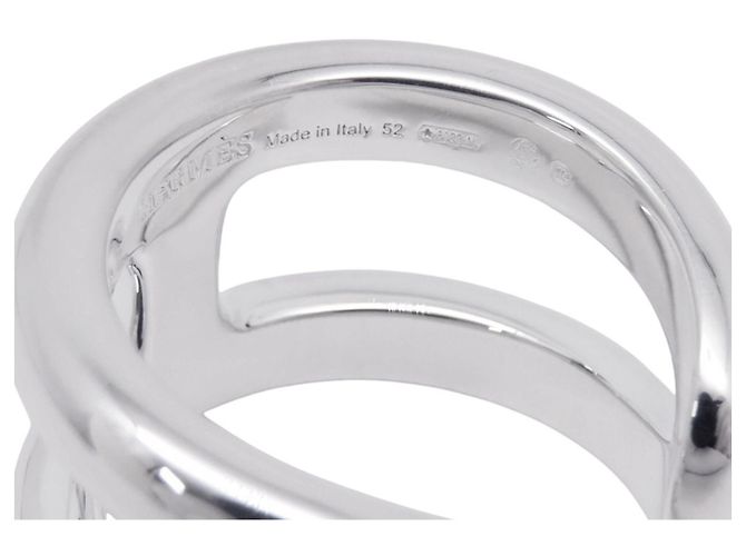 Hermès Anello Hermes Osmose PM Silver Band - vista 9