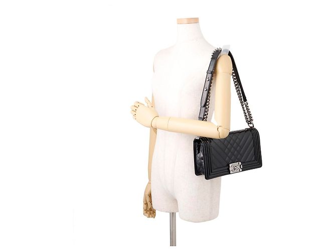 Borsa a tracolla Chanel Boy Coco Mark Chain - vista 4