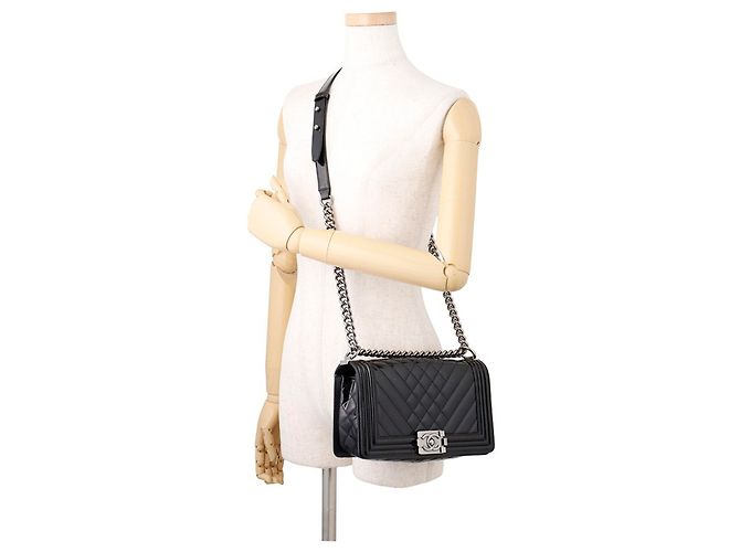 Borsa a tracolla Chanel Boy Coco Mark Chain - vista 5