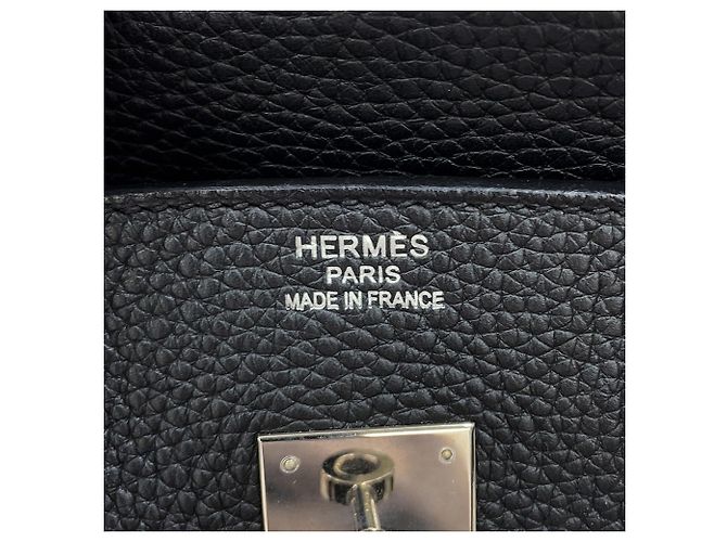 Hermès Borsa Hermes Birkin 35 in pelle Togo nera - vista 16