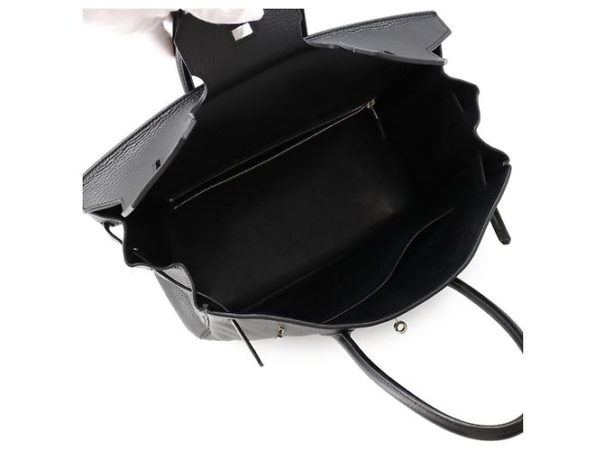 Hermès Borsa Hermes Birkin 35 in pelle Togo nera - vista 5