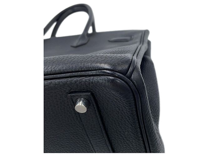 Hermès Borsa Hermes Birkin 35 in pelle Togo nera - vista 7