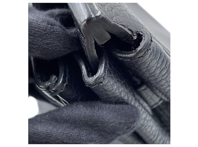Hermès Borsa Hermes Birkin 35 in pelle Togo nera - vista 8