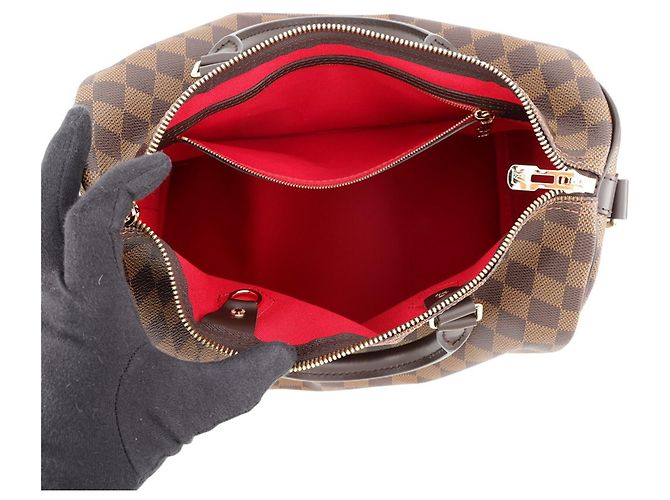 Borsa Louis Vuitton Damier Ebene Speedy Bandoulière 30 - vista 6