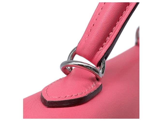 Hermès Borsa Hermes Kelly 25 in Rose Azalee - vista 13