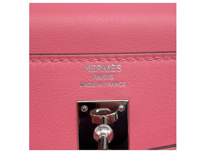 Hermès Borsa Hermes Kelly 25 in Rose Azalee - vista 19