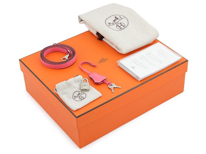 Hermès Borsa Hermes Kelly 25 in Rose Azalee - vista 20