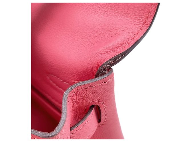 Hermès Borsa Hermes Kelly 25 in Rose Azalee - vista 8