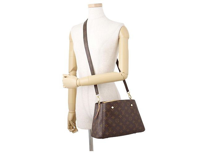 Borsa Louis Vuitton Monogram Montaigne BB - vista 5