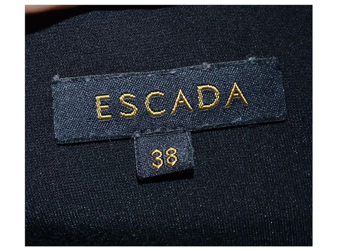 Escada Bicolour Kleid Schwarz-Weiß aus Viskose - Ansicht 6