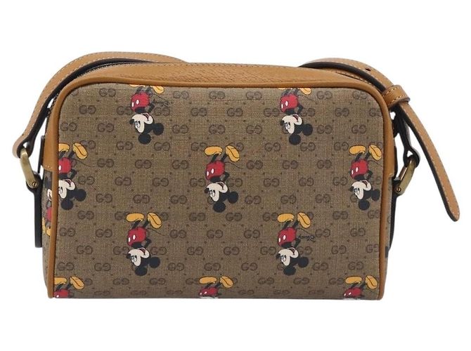 Gucci Disney Mickey Mouse Printed Mini GG Coated Canvas Mini - vista 2