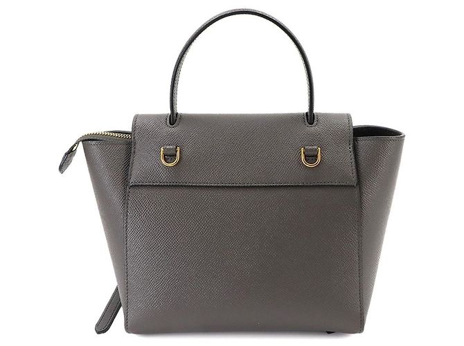 Céline Borsa a marsupio Celine in pelle grigia - vista 2