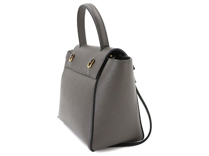 Céline Borsa a marsupio Celine in pelle grigia - vista 3