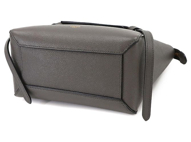 Céline Borsa a marsupio Celine in pelle grigia - vista 4