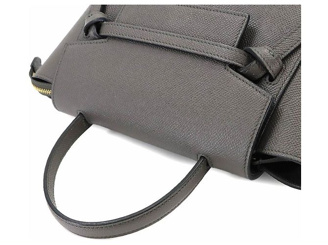 Céline Borsa a marsupio Celine in pelle grigia - vista 5