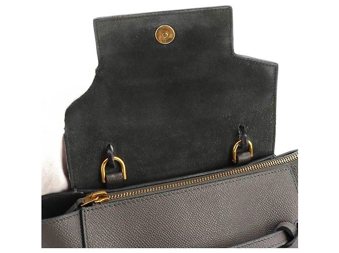 Céline Borsa a marsupio Celine in pelle grigia - vista 8