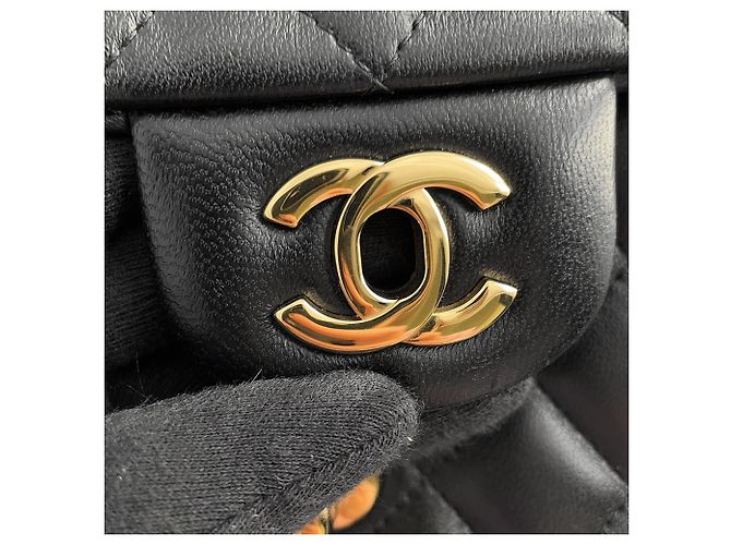 Borsa a tracolla con catena Chanel Nera - vista 10